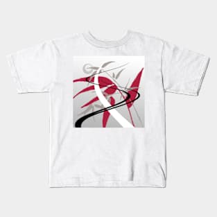 bamboo road abstract digital painting Kids T-Shirt